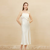 Silk Dress - 100% Real Silk Sleeveless Spaghetti Strap Elegant 2025